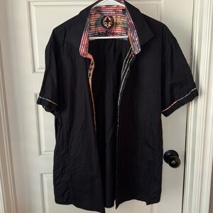 Au Noir Short Sleeve Casual Button Down